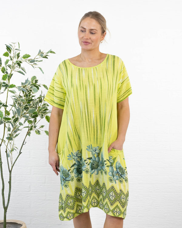 Pamela kjole, Lime