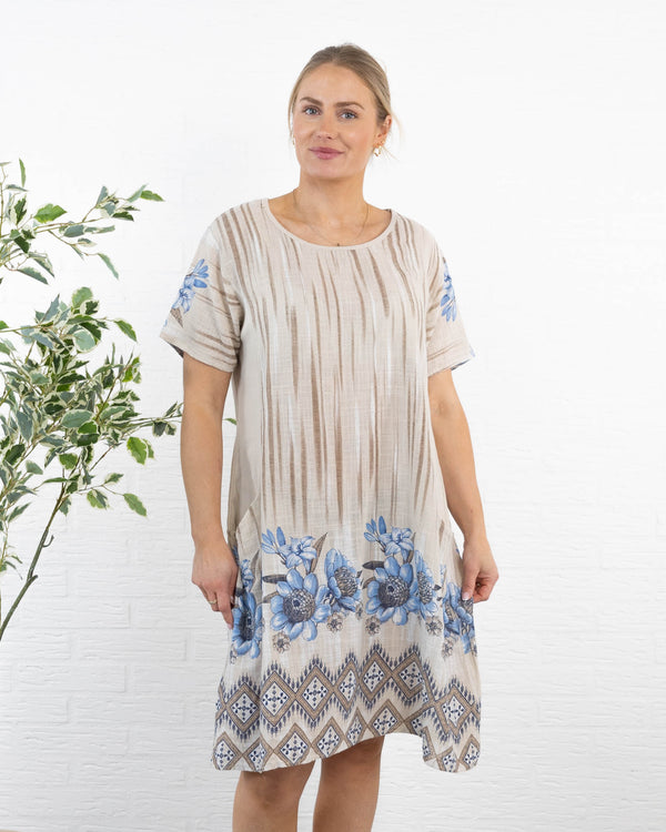 Pamela kjole, Beige