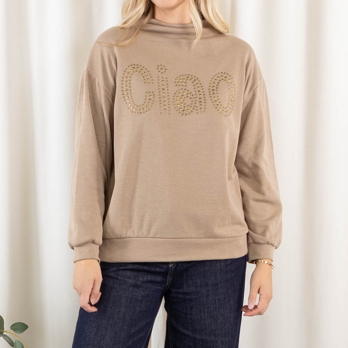Ciao sweatshirt, Taupe