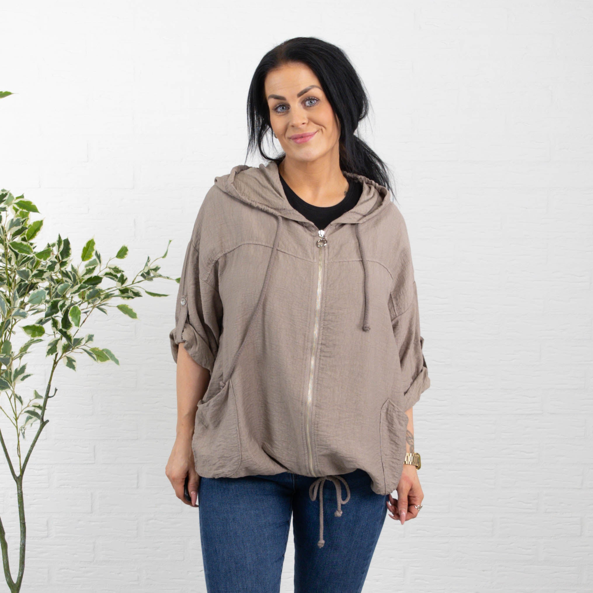 Jenny cardigan, Taupe