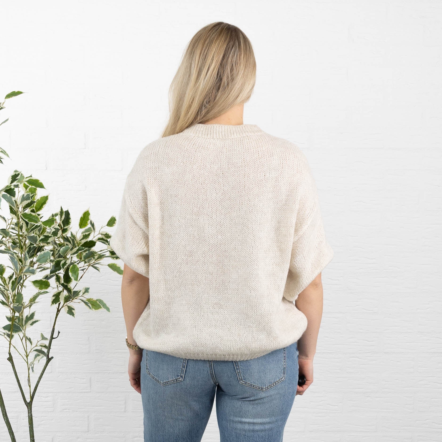 Good Vibes strik, Beige