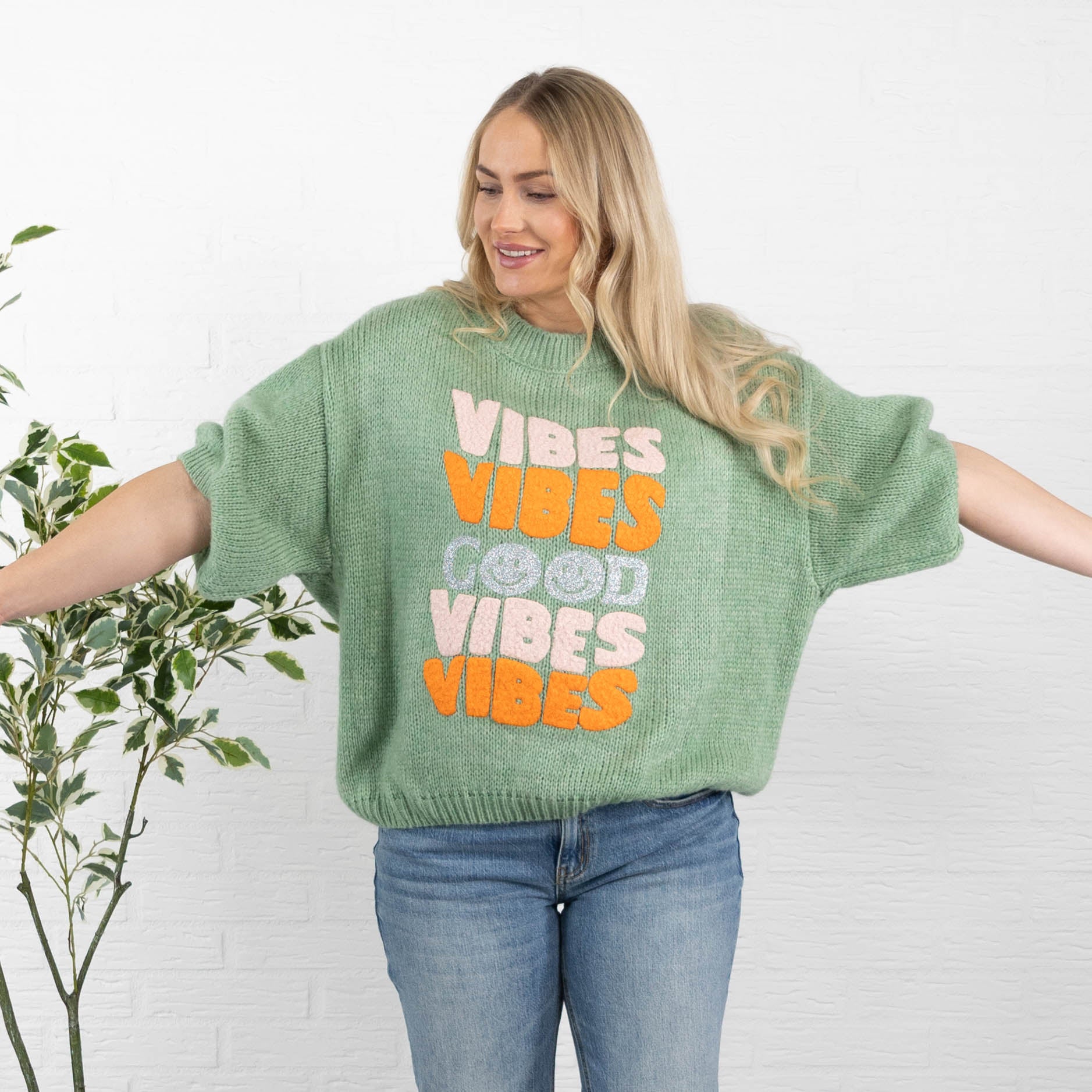 Good Vibes strik, Khaki