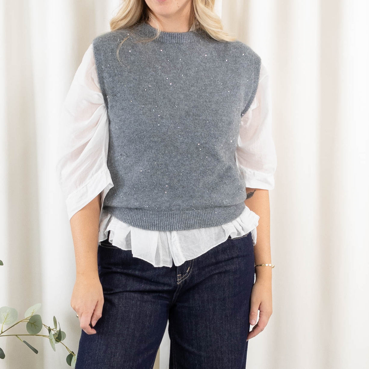 Marie pullover, Grå