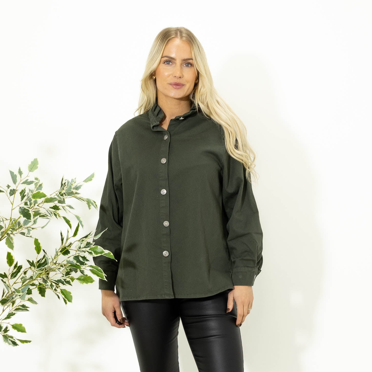 Hazel twill jakke, Khaki