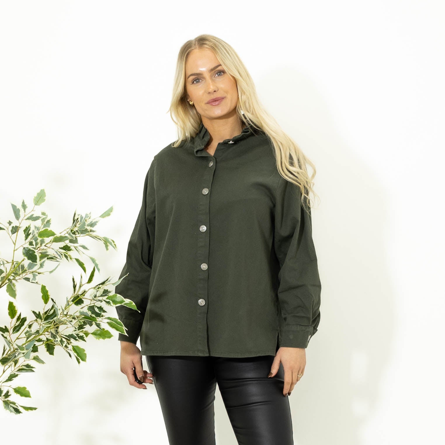 Hazel twill jakke, Khaki