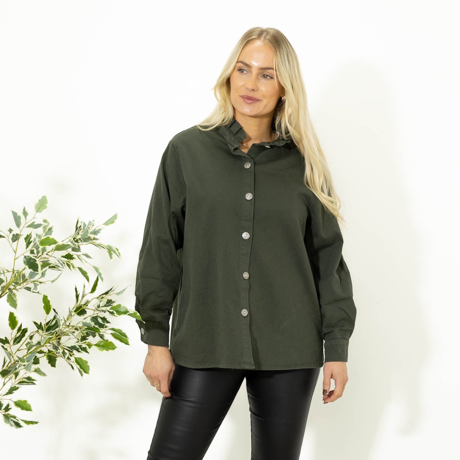 Hazel twill jakke, Khaki