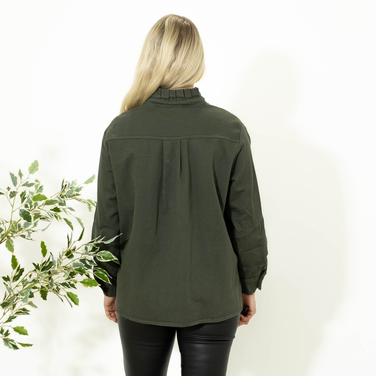 Hazel twill jakke, Khaki